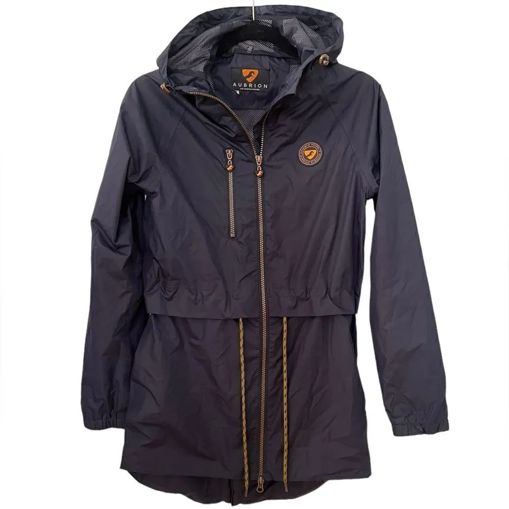 Aubrion Hackney Rain Jacket in navy XXS - Picture 2 of 5